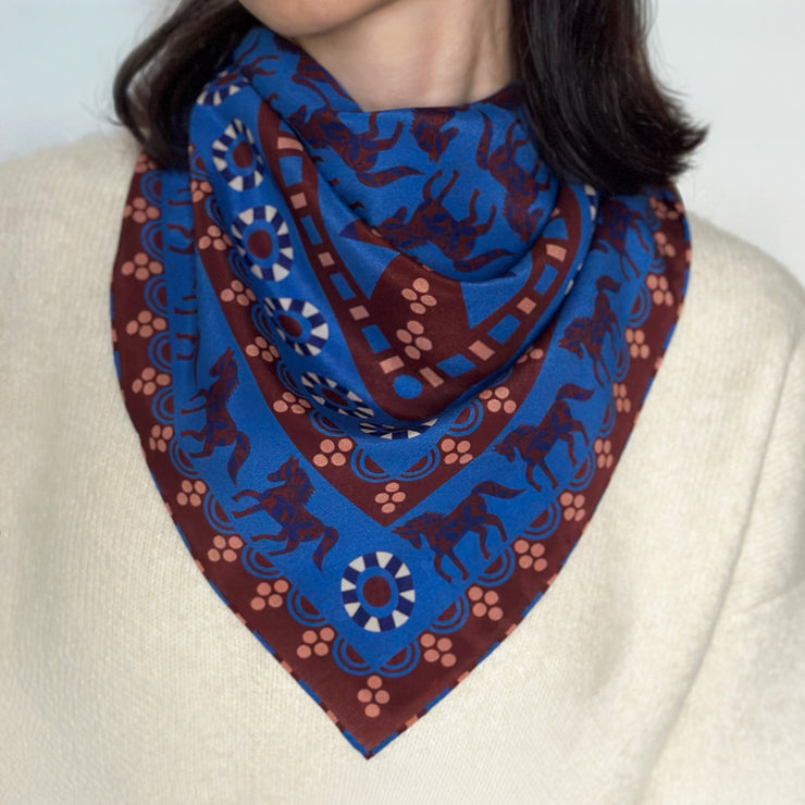 Horses Silk Scarf