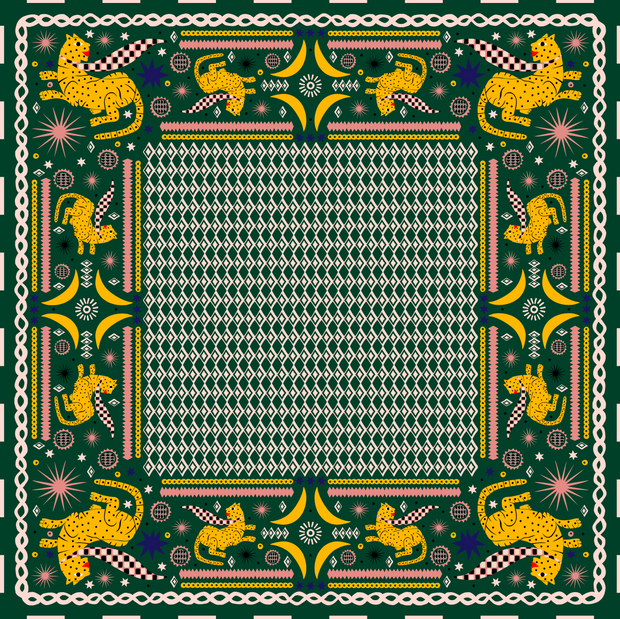 Cheetah No.3 Silk Scarf