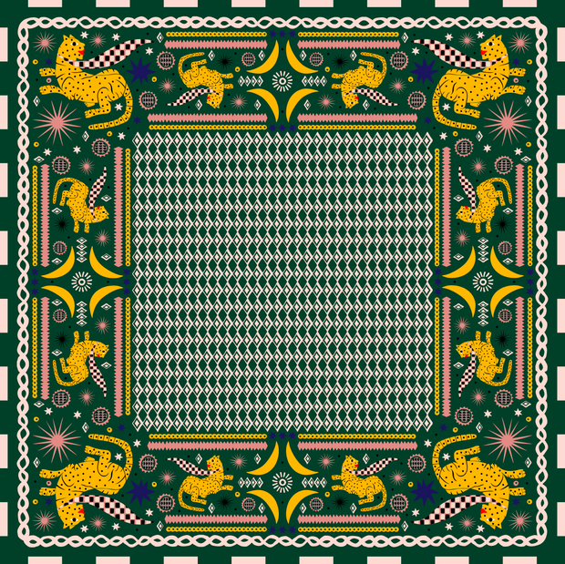 Cheetah N0.3 Wool Scarf