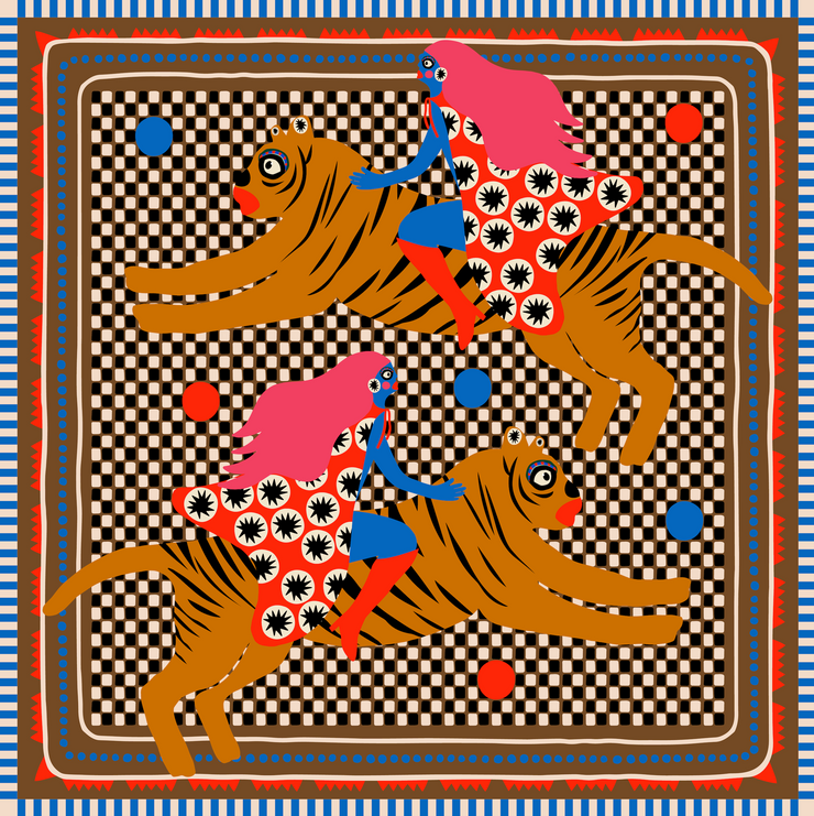 Rise and Roar Brown Bandana