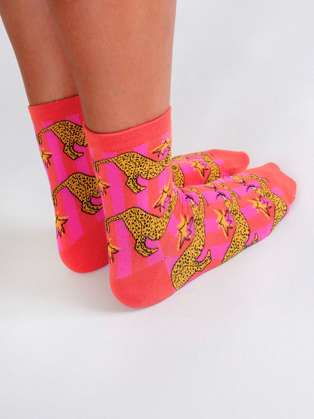 Cheetah Knit Ankle