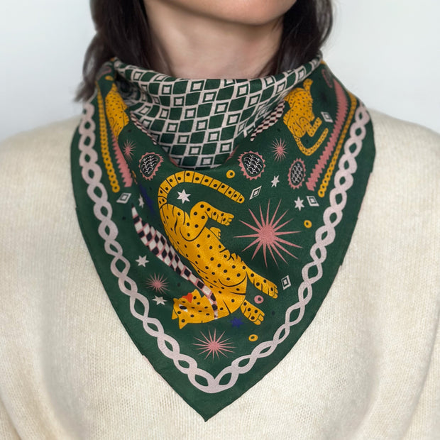 Cheetah No.3 Silk Scarf