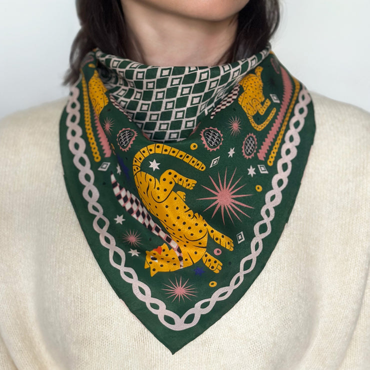 Cheetah No.3 Silk Scarf